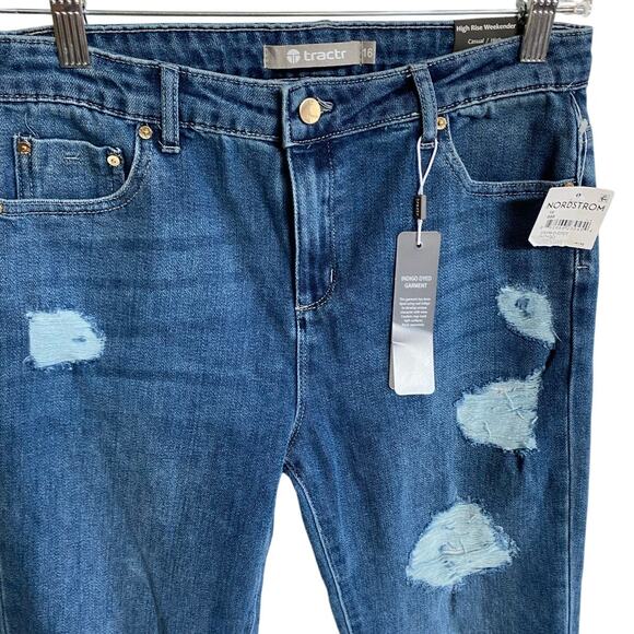Tractr jeans High Rise Weekender‎ Jeans Casual Indigo Girls 16 NWT - Picture 9 of 12